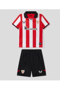 Fotbalové Dres Athletic Bilbao Dětské Domácí Oblečení 2025-26 Krátký Rukáv (+ trenýrky)